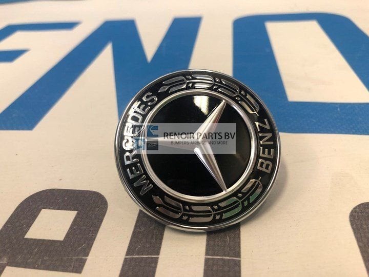 AMG MOTORKAP LOGO C63 E63 CLS63 GLC63 G63 GLE63 AMG ZWART OR, Gebruikt, -, Voor, -