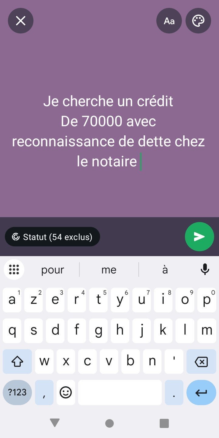 Je cherche un prêteur d'argent