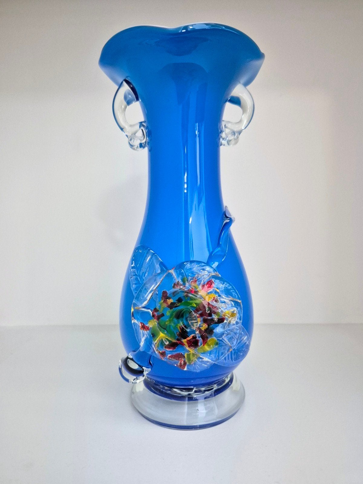 Vase vintage de style Murano des années 70., Antiquités & Art, Enlèvement ou Envoi