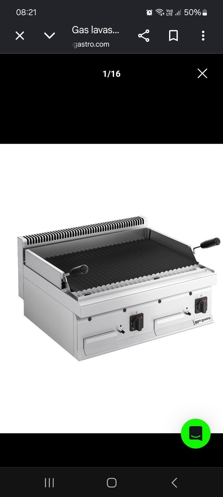 stonegrill op gas, Ophalen