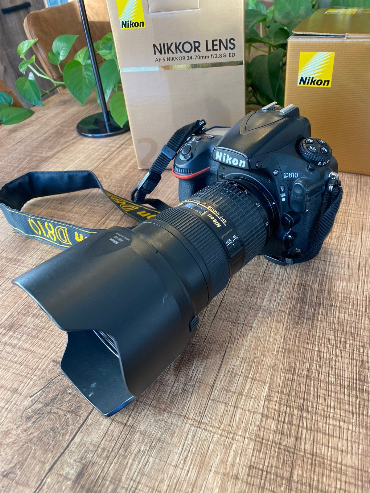 Nikon D810 + 24-70mm f/2.8, TV, Hi-fi & Vidéo, Appareils photo numériques, Pare-soleil, Enlèvement ou Envoi, 36 mégapixels, Moins de 4 fois