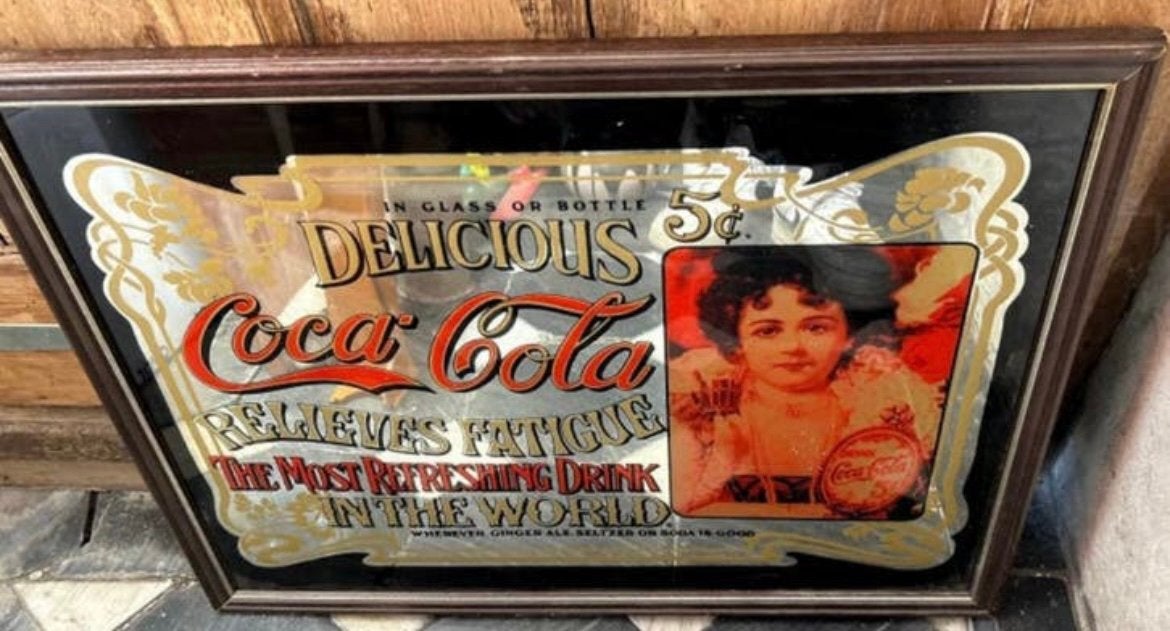 Coca Cola frame uit de jaren 80, Ophalen, Gebruikt
