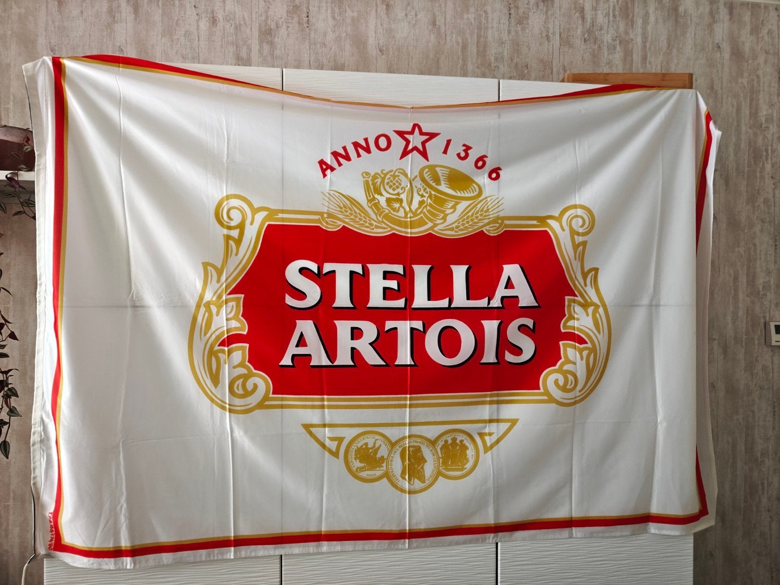 grote vlag Stella Artois, Verzamelen, Biermerken, Ophalen, Stella Artois
