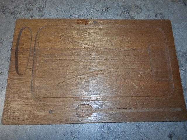 Planche à découper en bois/43 x 27 cm, Maison & Meubles, Enlèvement ou Envoi, Utilisé