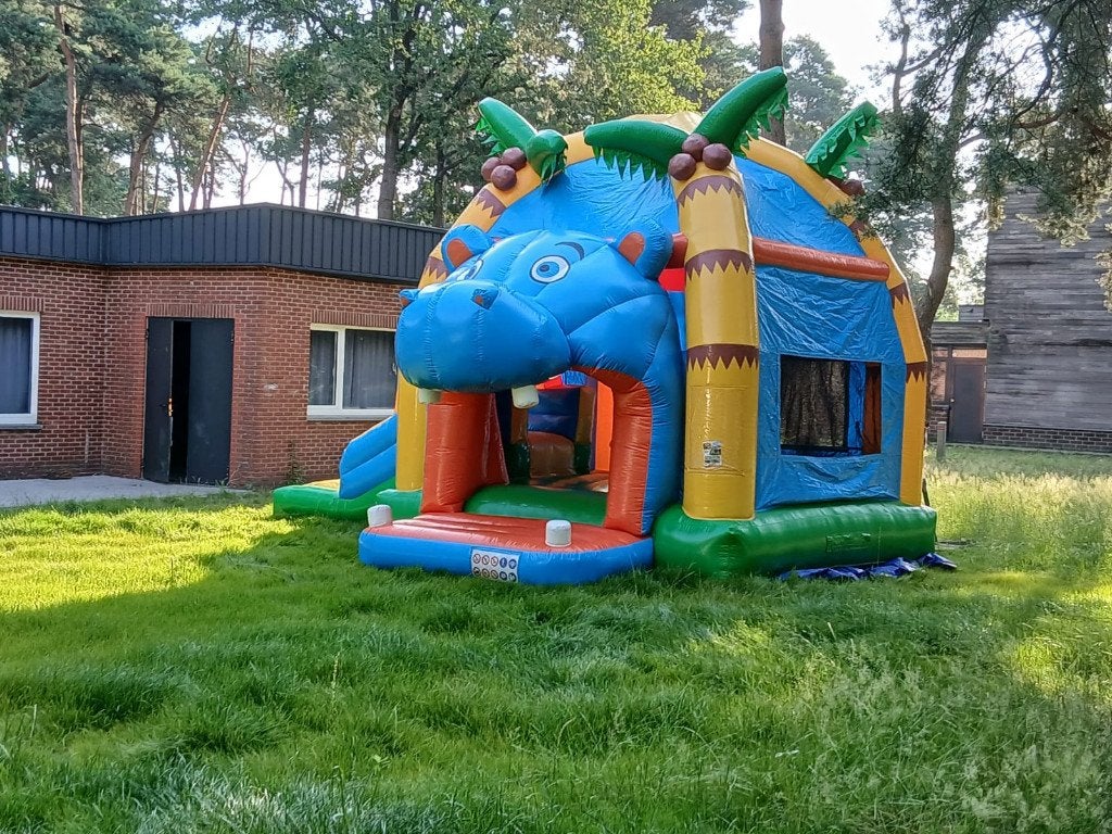 TE HUUR: HIPPO SPRINGKASTEEL, Ophalen, Nieuw