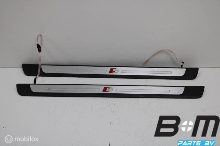 S-line dorpellijsten voorzijde Audi A4 8W 8W0947417A, Auto-onderdelen, Interieur en Bekleding, Gebruikt