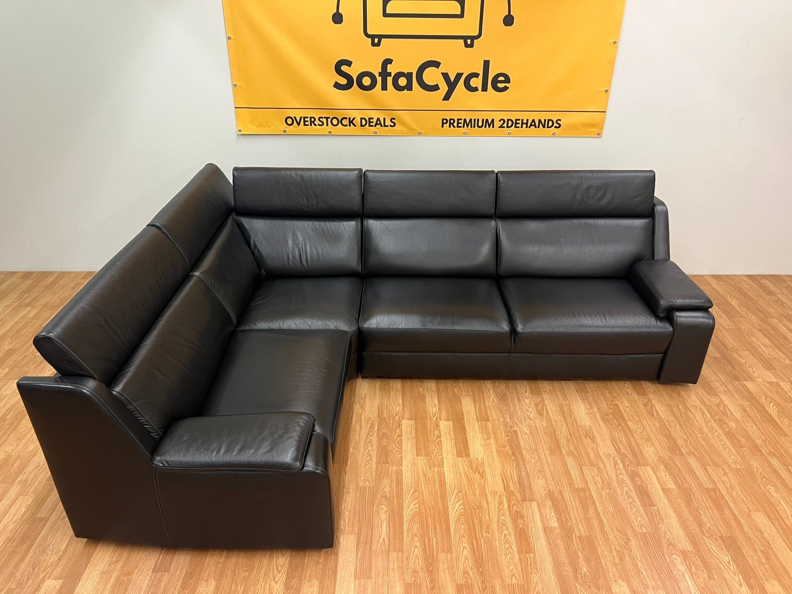Canape Vrai Cuir de Belform - SofaCycle - Livraison, Enlèvement ou Envoi, SofaCycle, Info@sofacycle.be