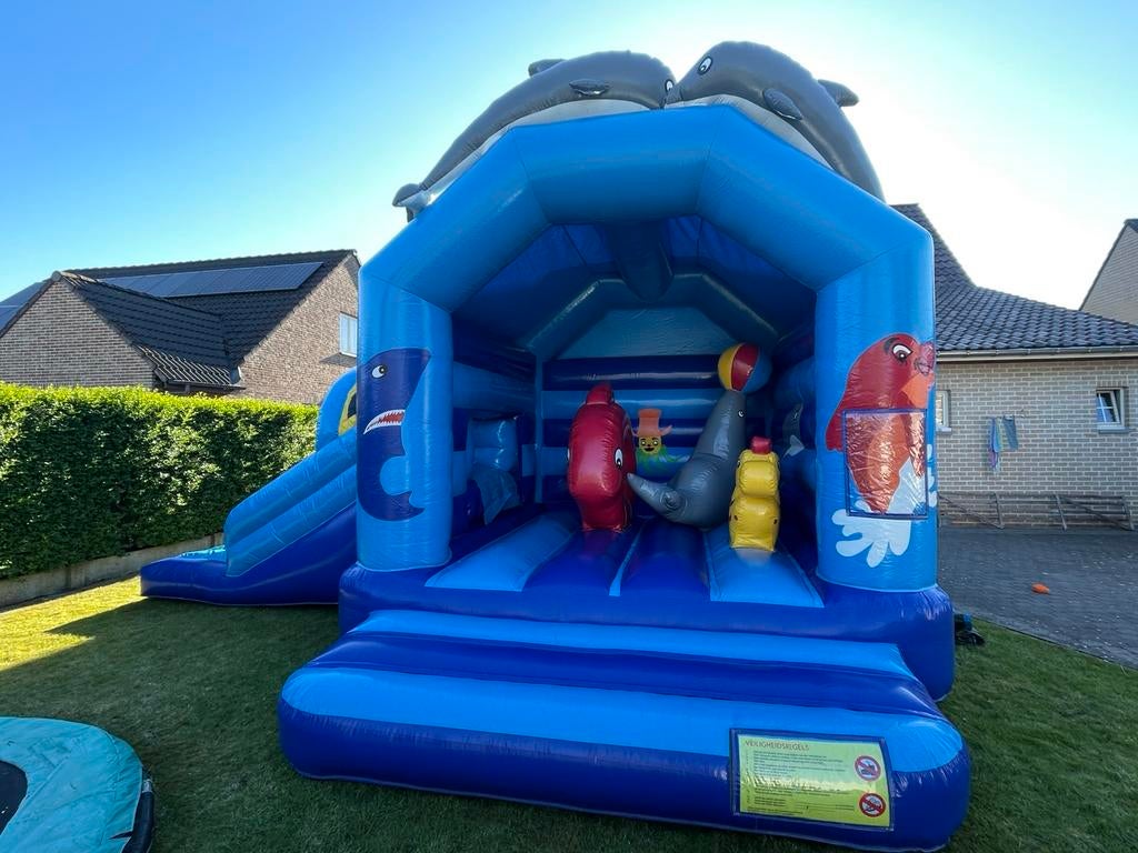 Springkasteel Dolfijn Jb Inflatables, Ophalen, Zo goed als nieuw