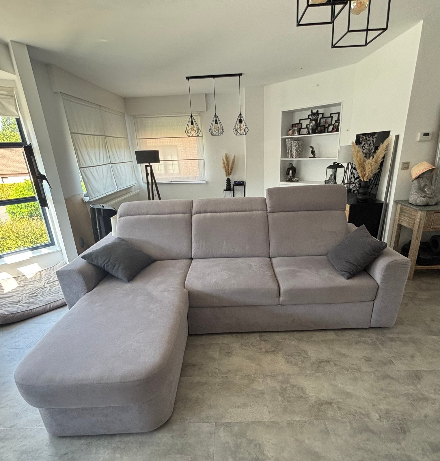 Canapé avec méridienne, Maison & Meubles, Enlèvement, Utilisé