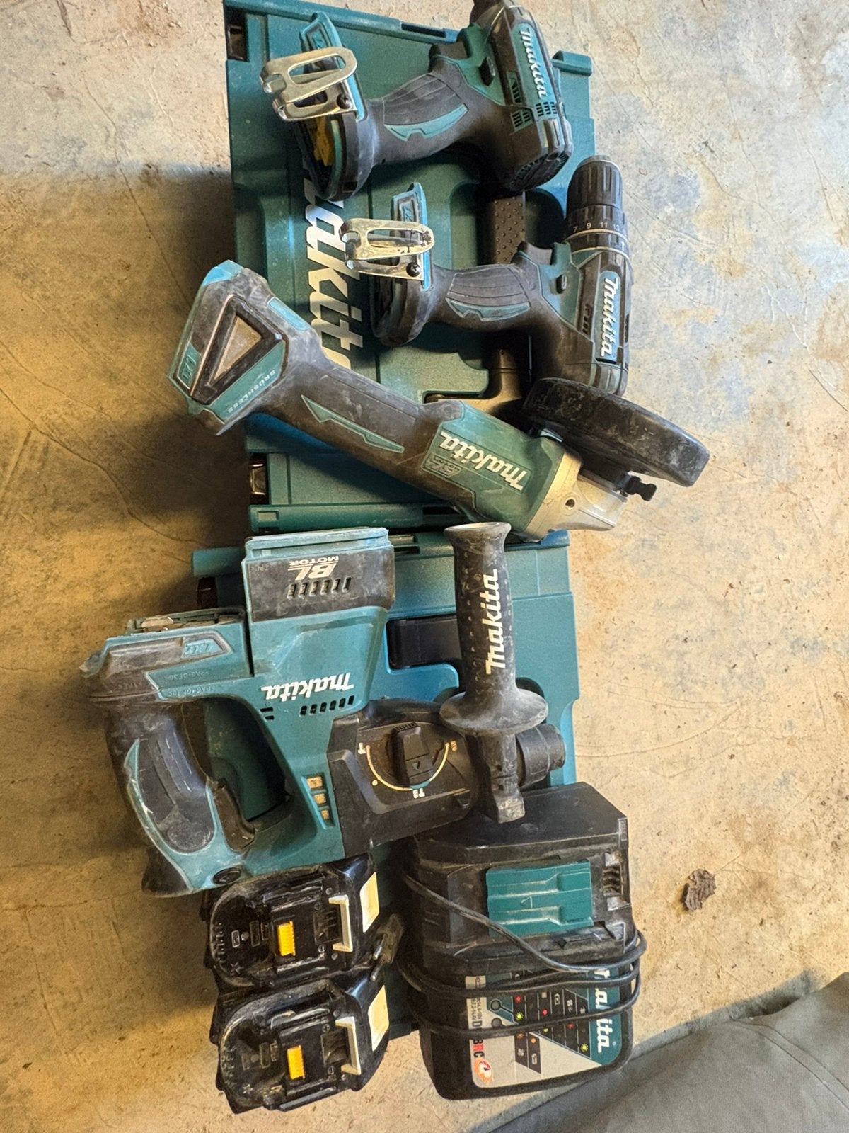 Makita set, Enlèvement, Utilisé