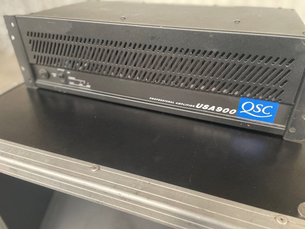 Set dj sono amplificateur  qsc usa900, Audio, Tv en Foto, Versterkers en Ontvangers, Ophalen of Verzenden, Gebruikt, Stereo, 120 watt of meer