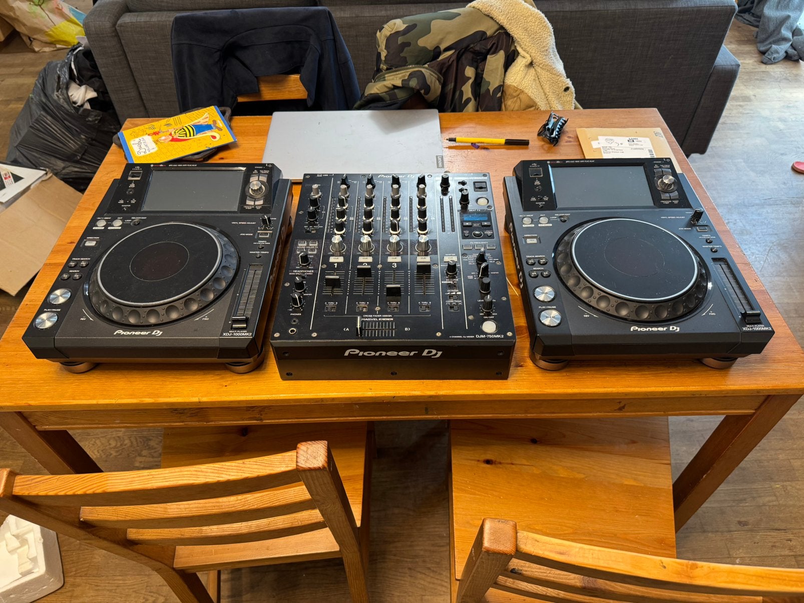 2*Xdj 1000mk2 djm750, Muziek en Instrumenten, Ophalen, Zo goed als nieuw, Draaitafel, Pioneer