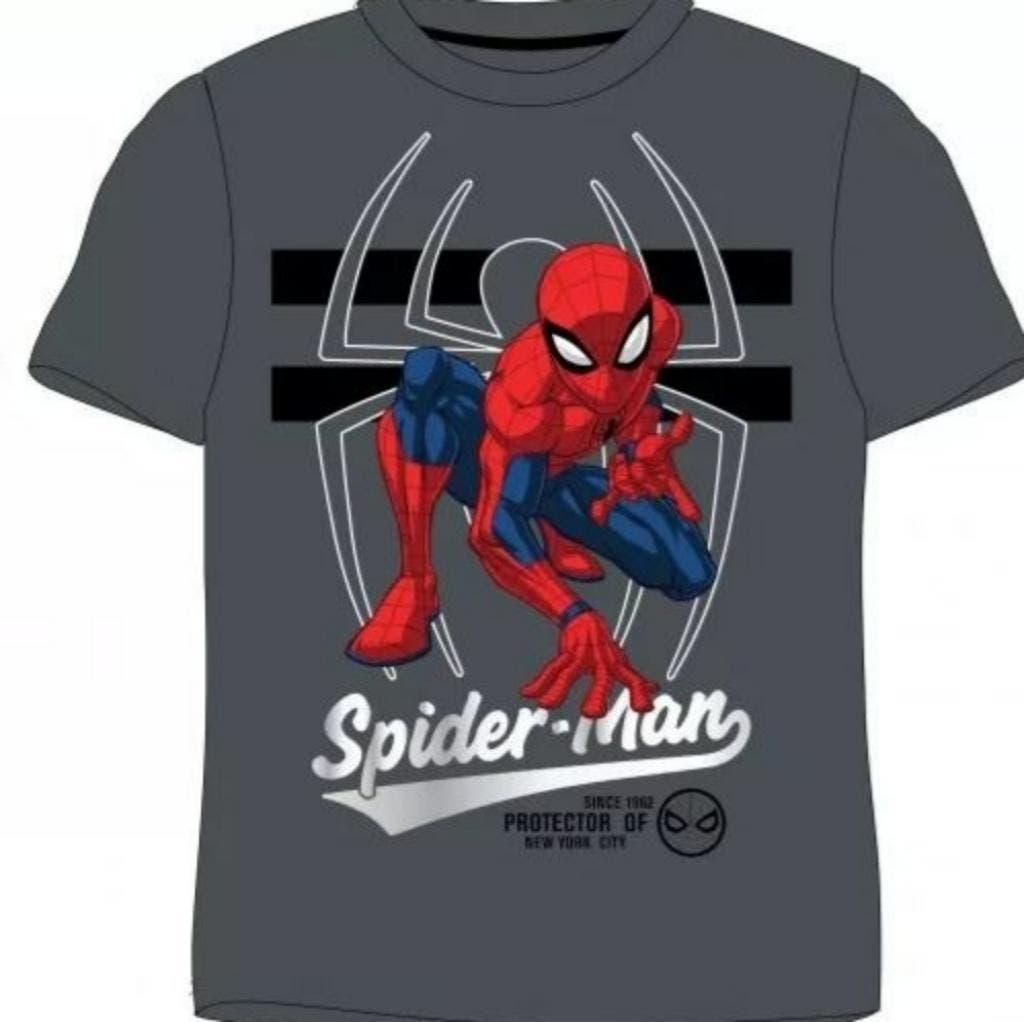 Spiderman T-shirt - Grijs - Maat 122 - 128 - 134, Neuf, Garçon, Enlèvement ou Envoi, Chemise ou À manches longues