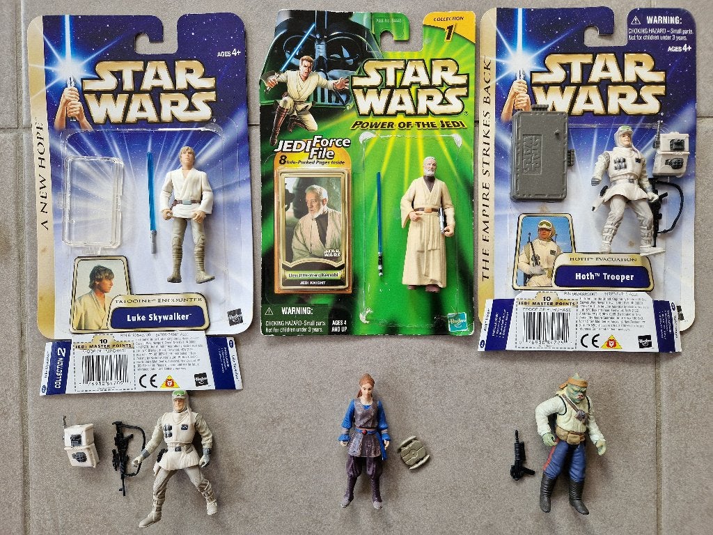 Star Wars Hasbro figurines loose Luke Obi-Wan Hoth Barada, Collections, Enlèvement ou Envoi, Comme neuf, Figurine