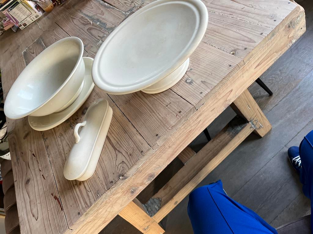 Zeer oude porselein set (4stuks), Ophalen