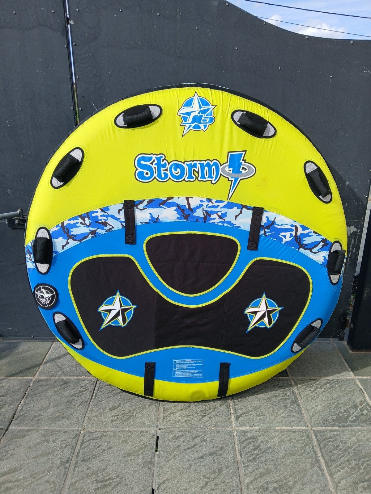 bouée nautique tractée jobe storm 2 places, Enlèvement ou Envoi, Comme neuf, 160 cm ou plus, Funband ou Funtube