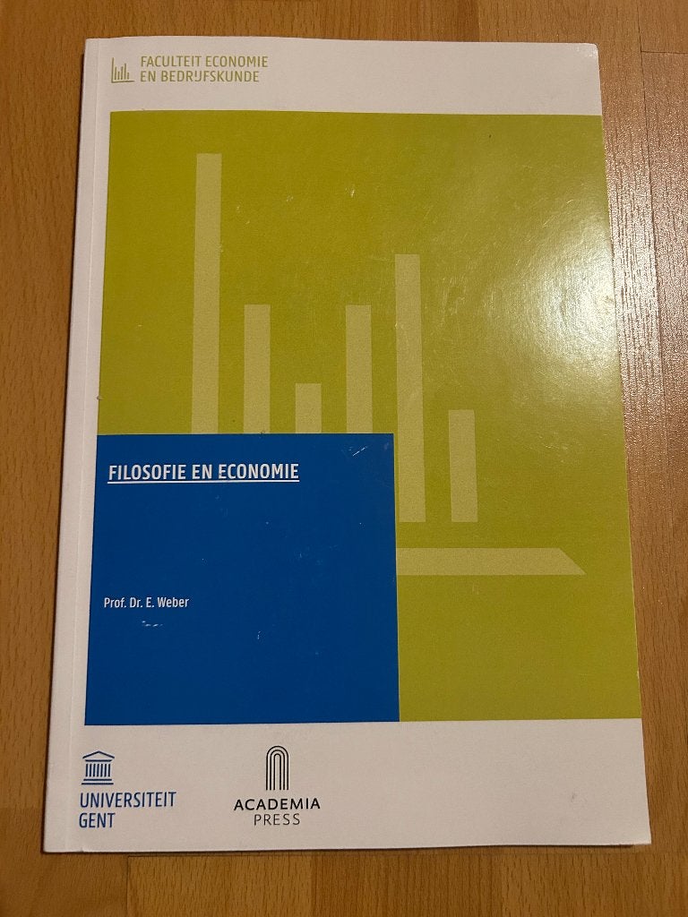 Filosofie en economie TEW, Boeken, Studieboeken en Cursussen, Ophalen, Zo goed als nieuw