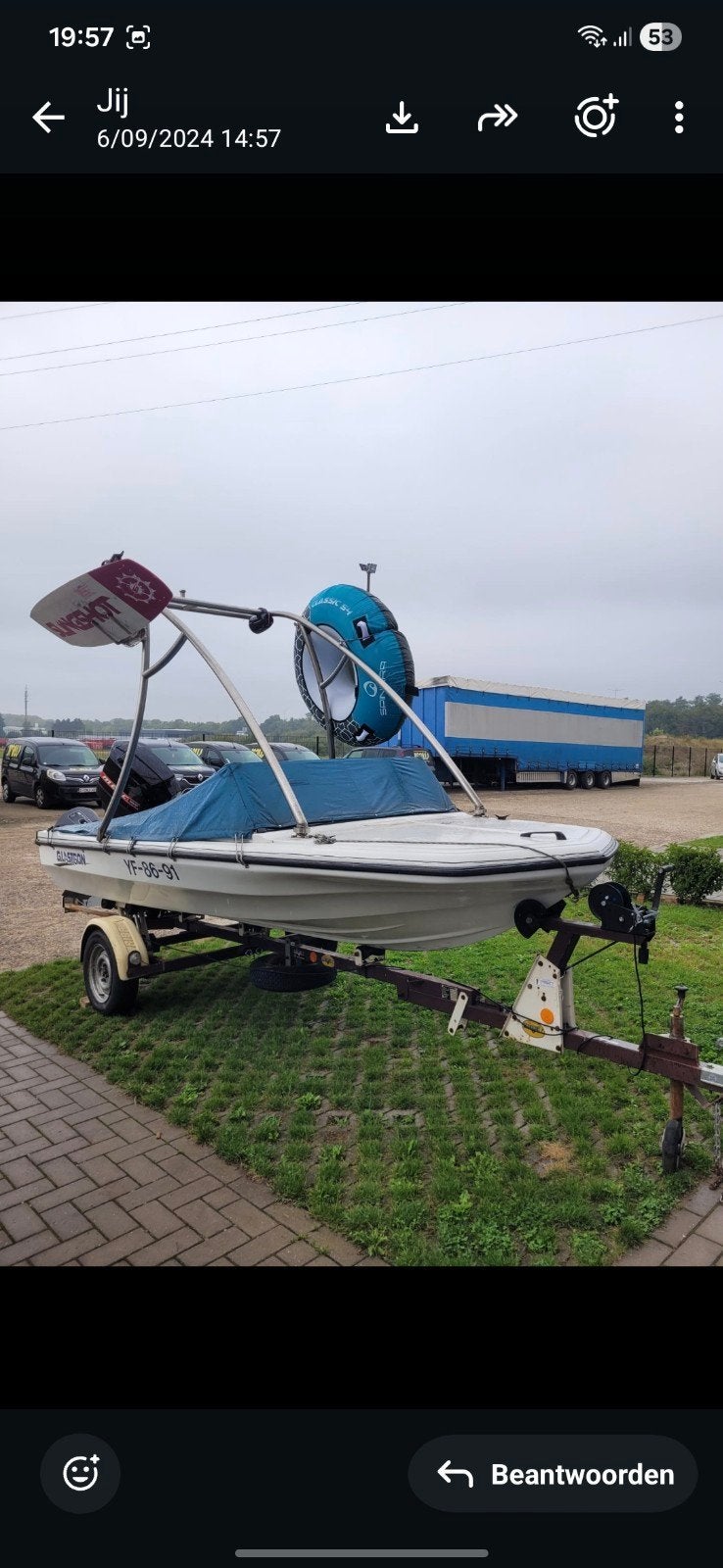 Kanon van speedboot, Watersport en Boten, Ophalen