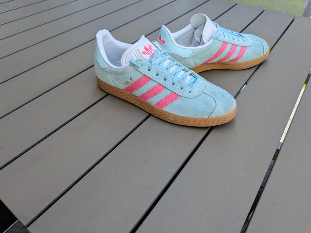 Adidas Gazelle Flash Aqua Lucid Pink maat 40⅔, Vêtements | Femmes, Enlèvement ou Envoi