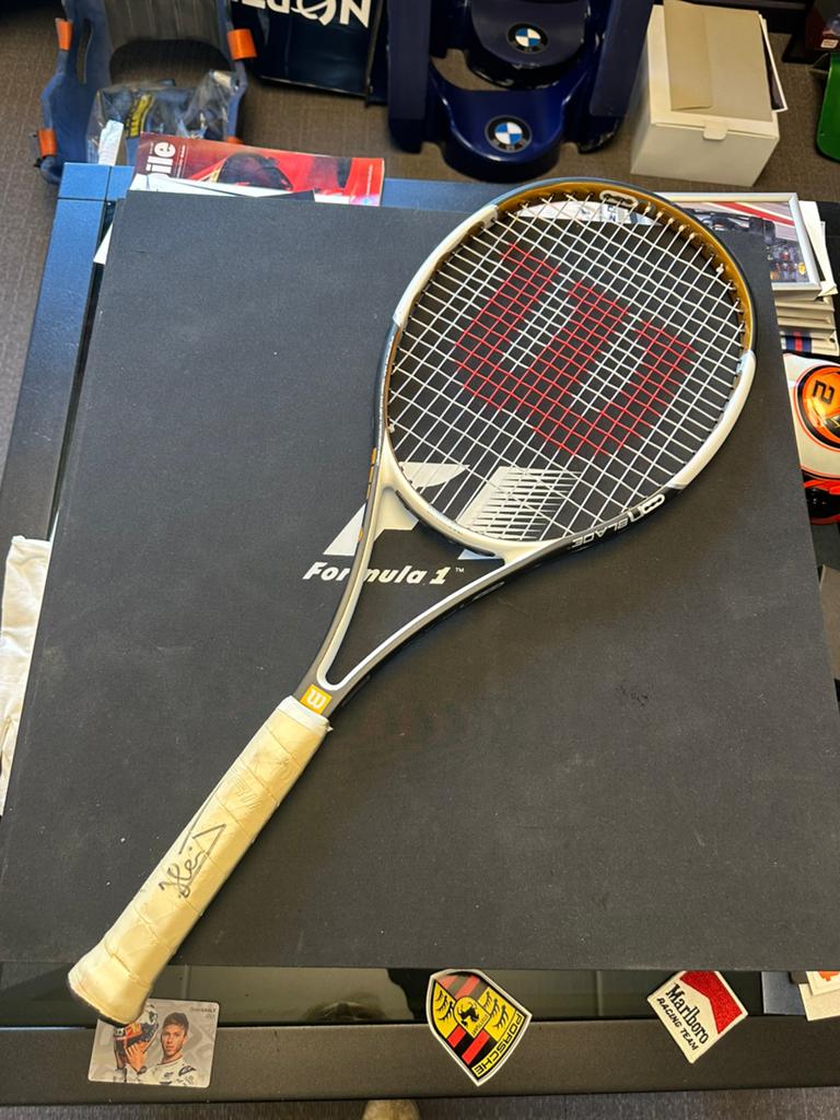 Justine Henin — racket met handtekening van Wilson K Factor, Ophalen, Zo goed als nieuw, Racket, Wilson