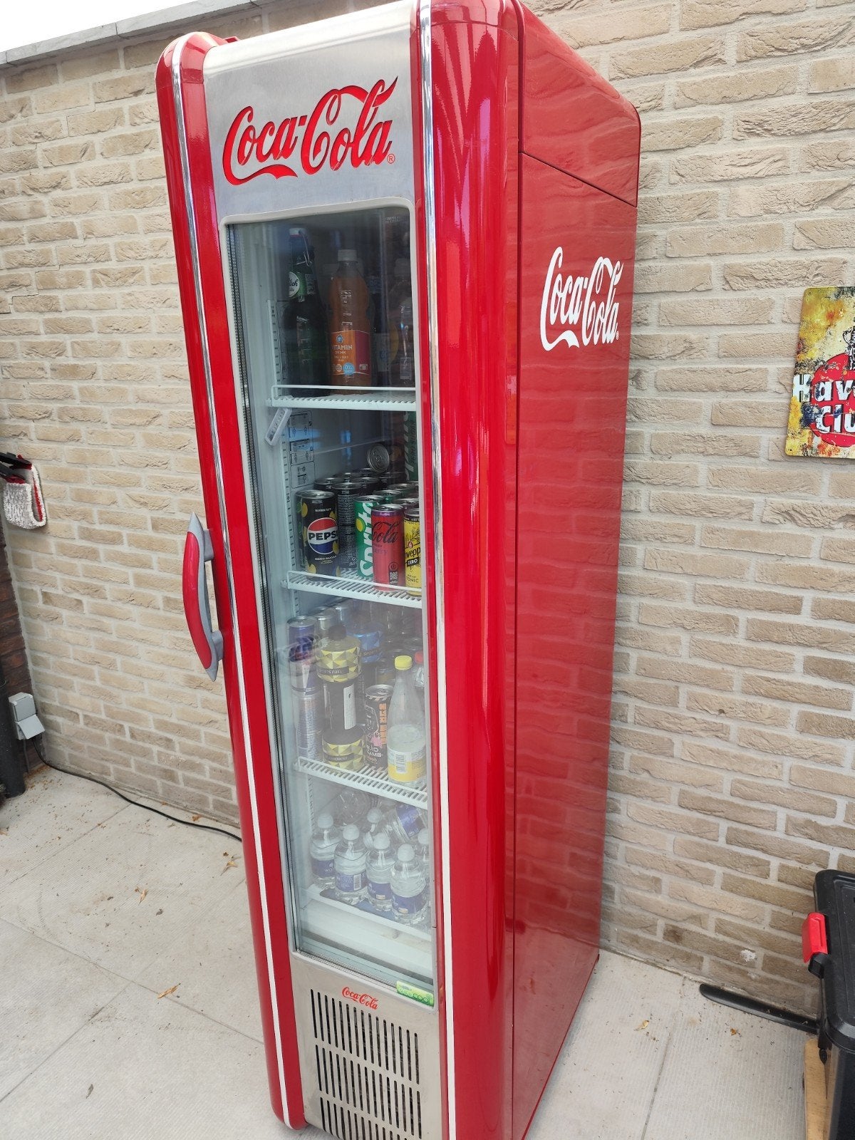 Retro Coca Cola koelkast, Enlèvement