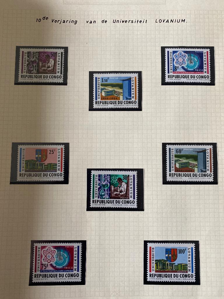 10 jaar Lovanium Republique du Congo, Postzegels en Munten, Ophalen of Verzenden