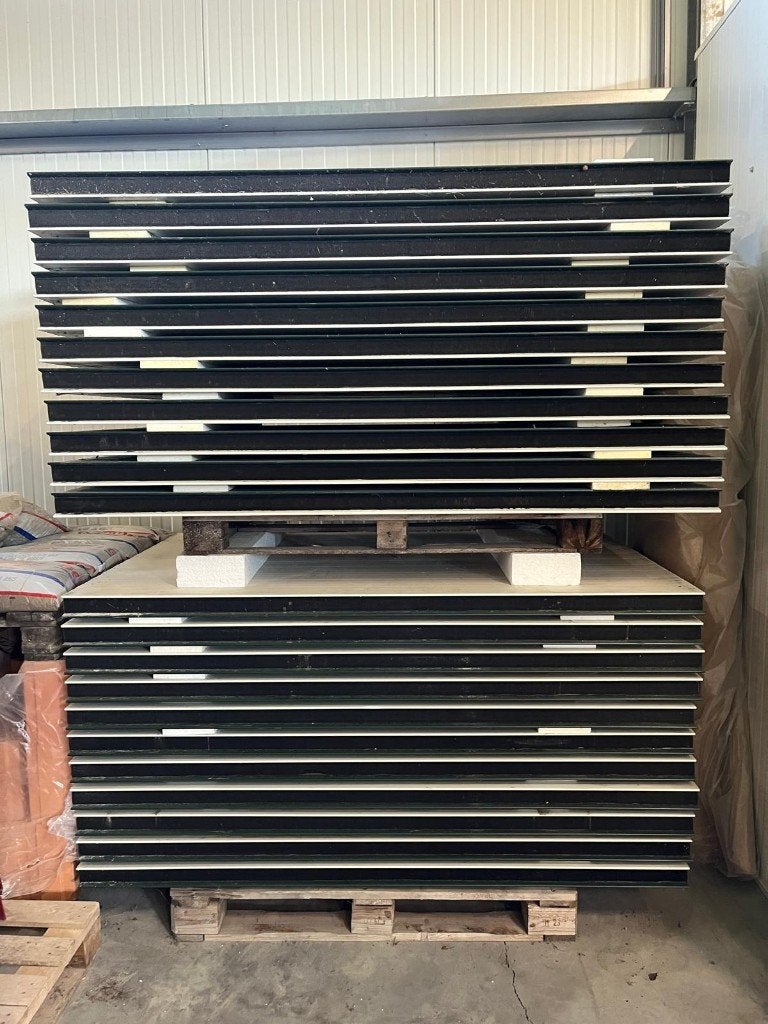 Sandwichpanelen wit/groen Joris Ide staal/6cm Pir/staal, Ophalen of Verzenden, Zo goed als nieuw, Overige materialen, 50 tot 100 mm