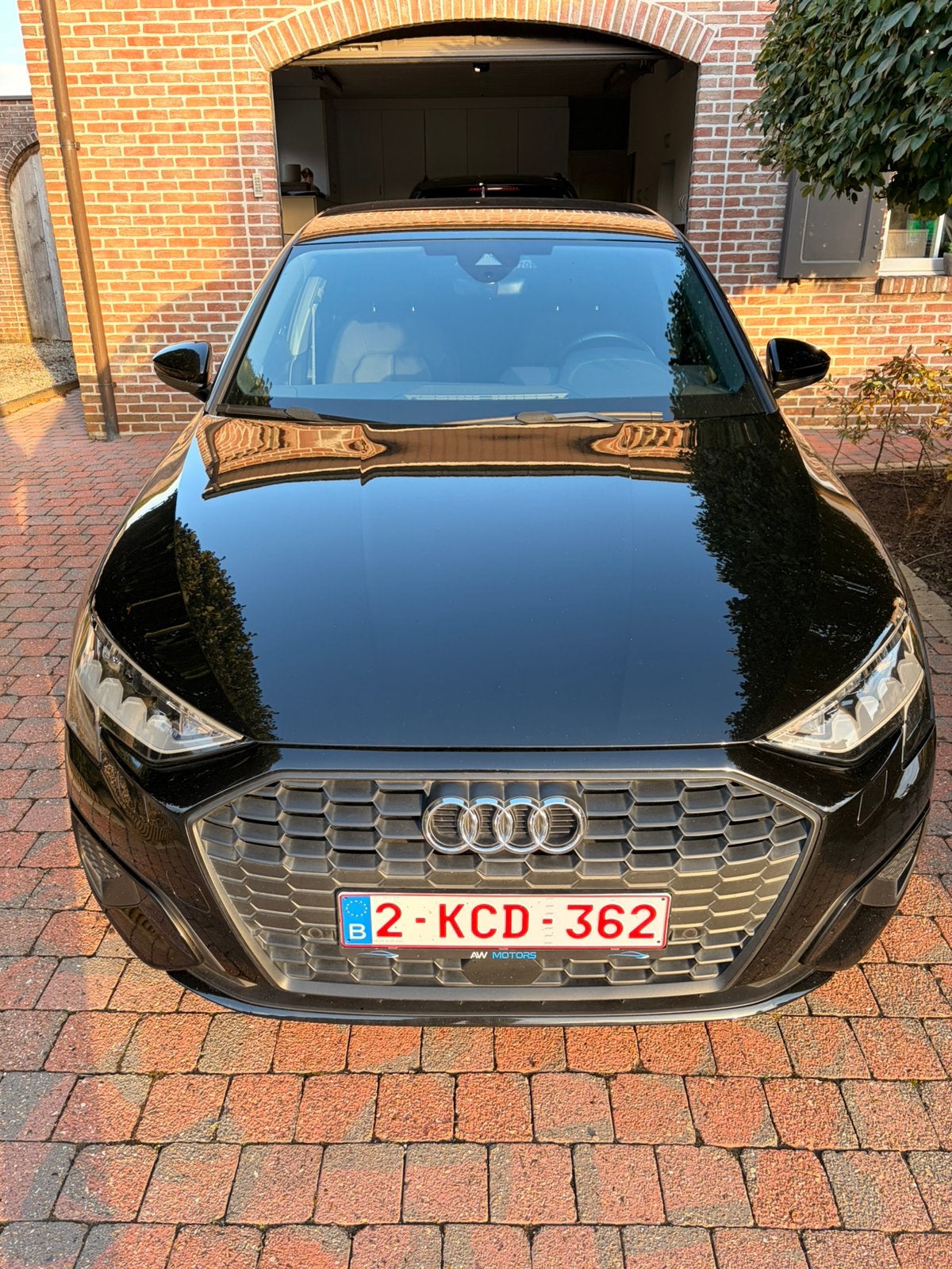 Audi A3 Sportback/ zwart /mild hybride benzine, Auto's, Stof, Zwart, 5 zetels, Adaptive Cruise Control