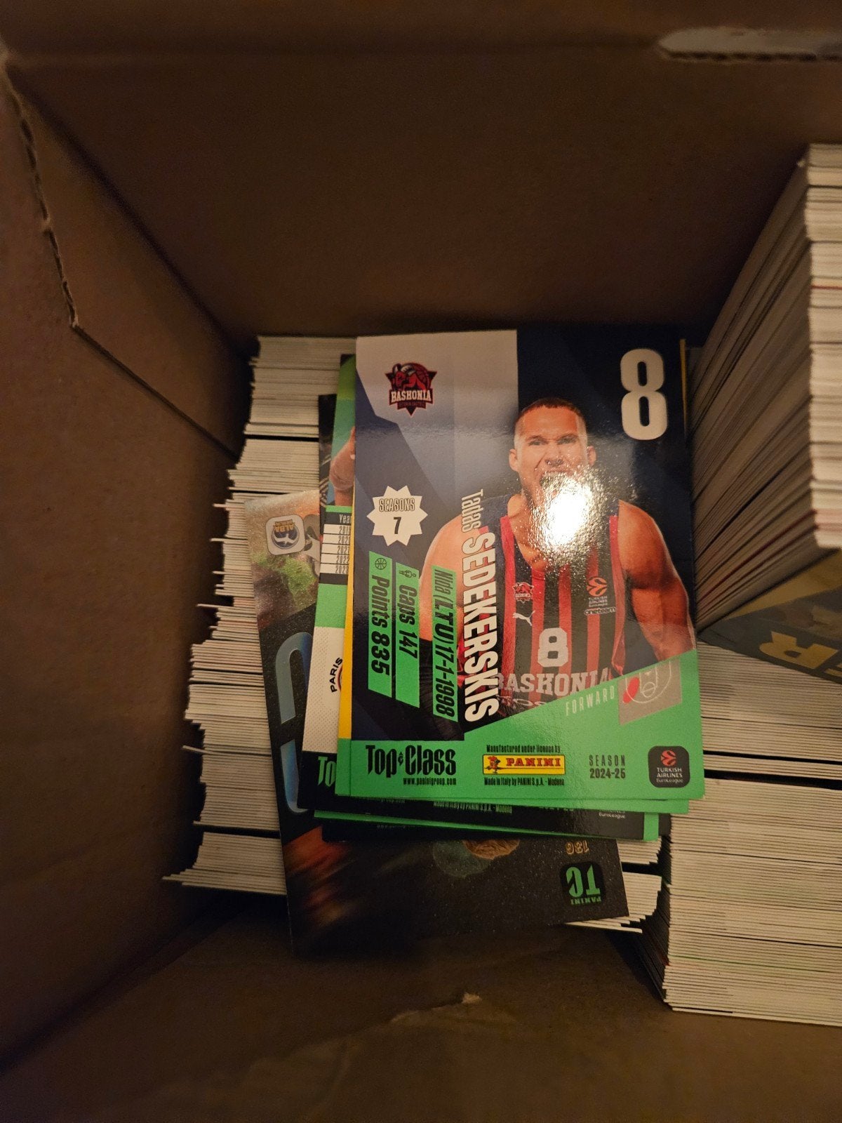 500 nieuwe mooie panini Euroleague basketbal cards!, Sport en Fitness, Basketbal, Ophalen of Verzenden, Nieuw, Overige typen