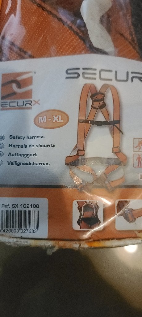 SecurX  1 Veiligheidsharnas/ Valbeveiliging (Maat M-XL), Sport en Fitness, Klimsport, Ophalen, Zo goed als nieuw, Klimsport-accessoire