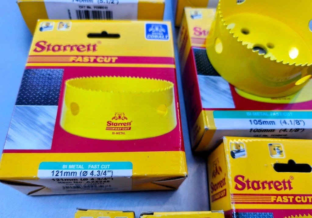 9 x starrett gatzagen , klokboren cobalt gatzaag klokboor, Doe-het-zelf en Bouw, Ophalen of Verzenden, Nieuw, Overige typen