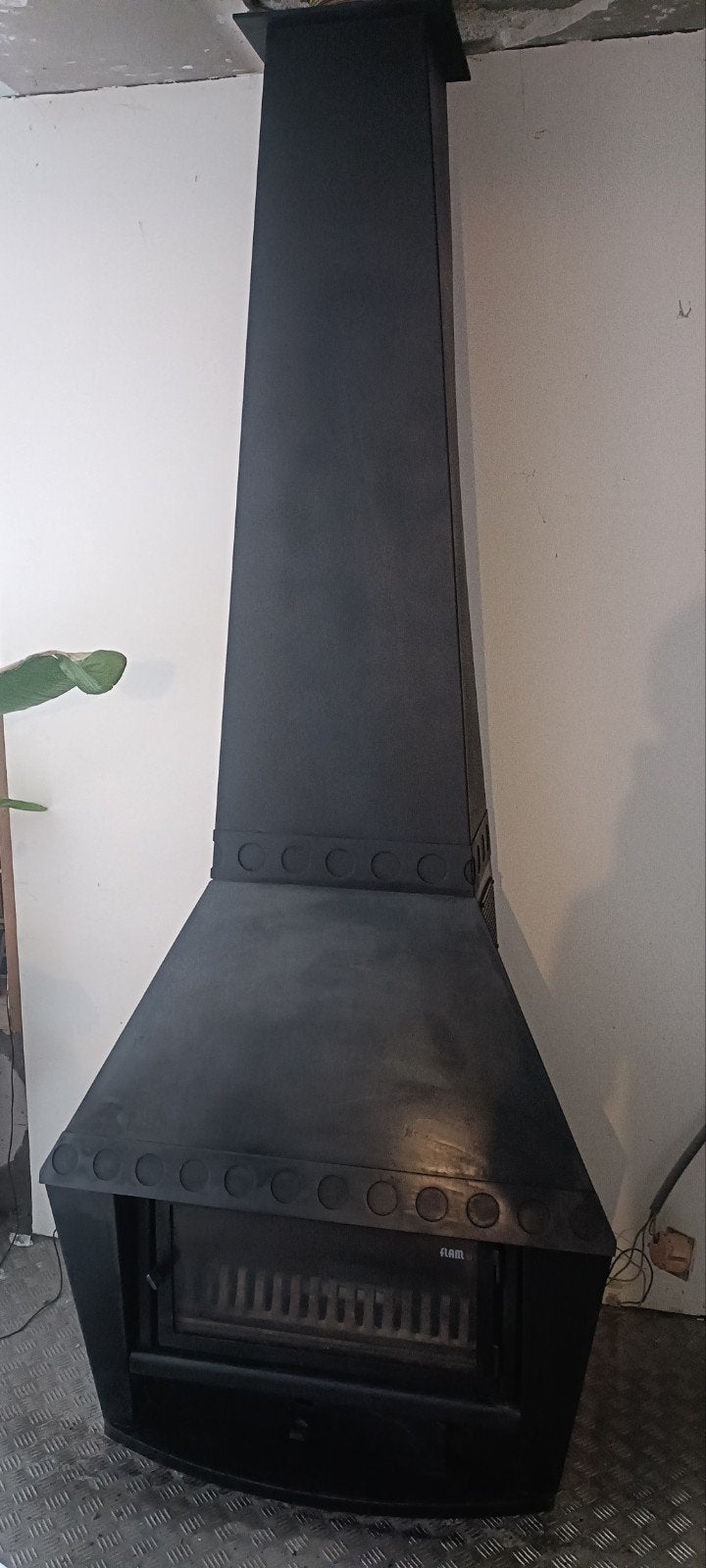 superbe poêle a bois, Flam Erna valeur 2199€ ,impeccable, Maison & Meubles, Enlèvement, Comme neuf, Cheminée sur pied, Cheminée au bois