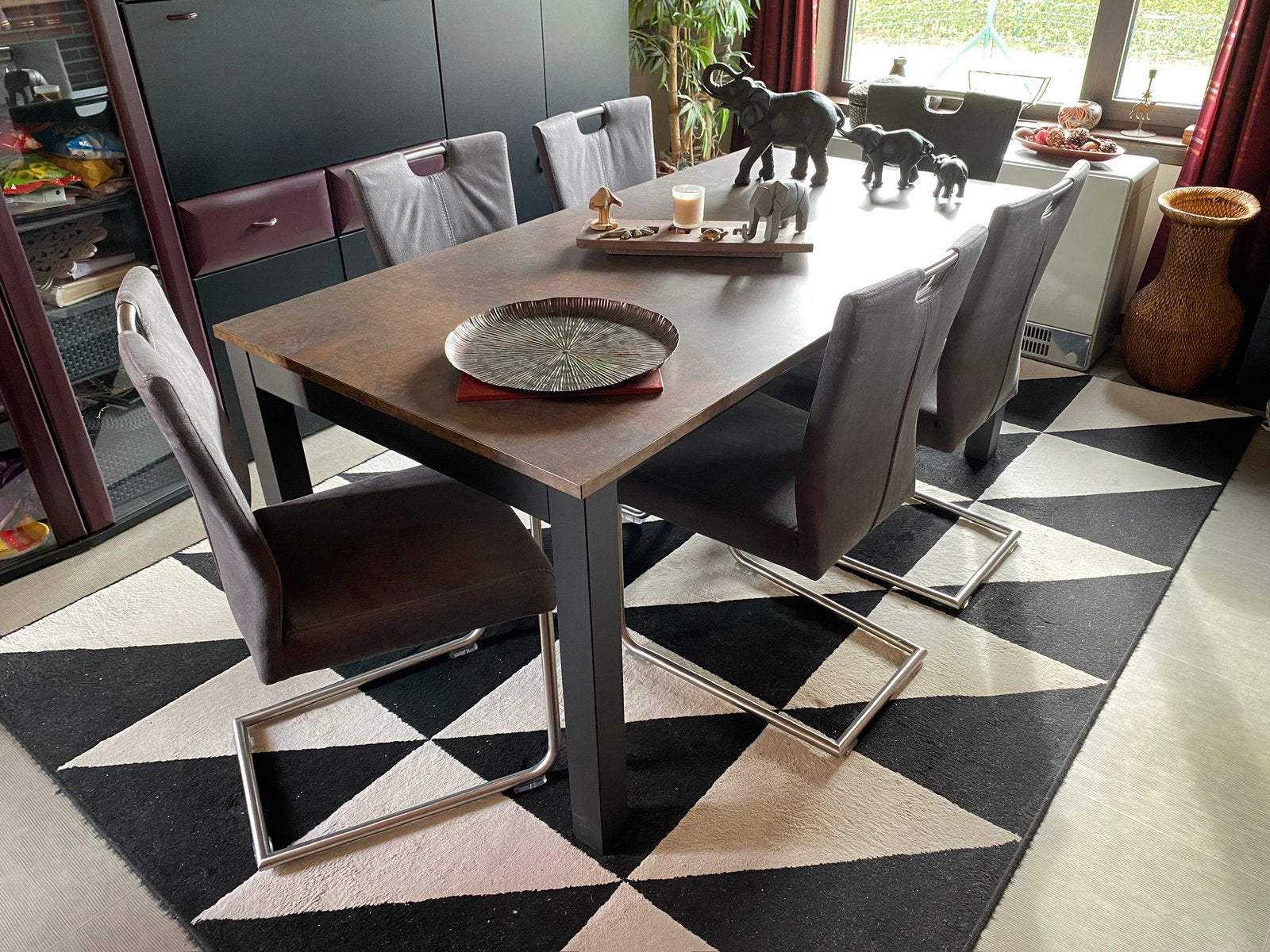 Chaise pour salle à manger, Maison & Meubles, Enlèvement, Comme neuf, Gris