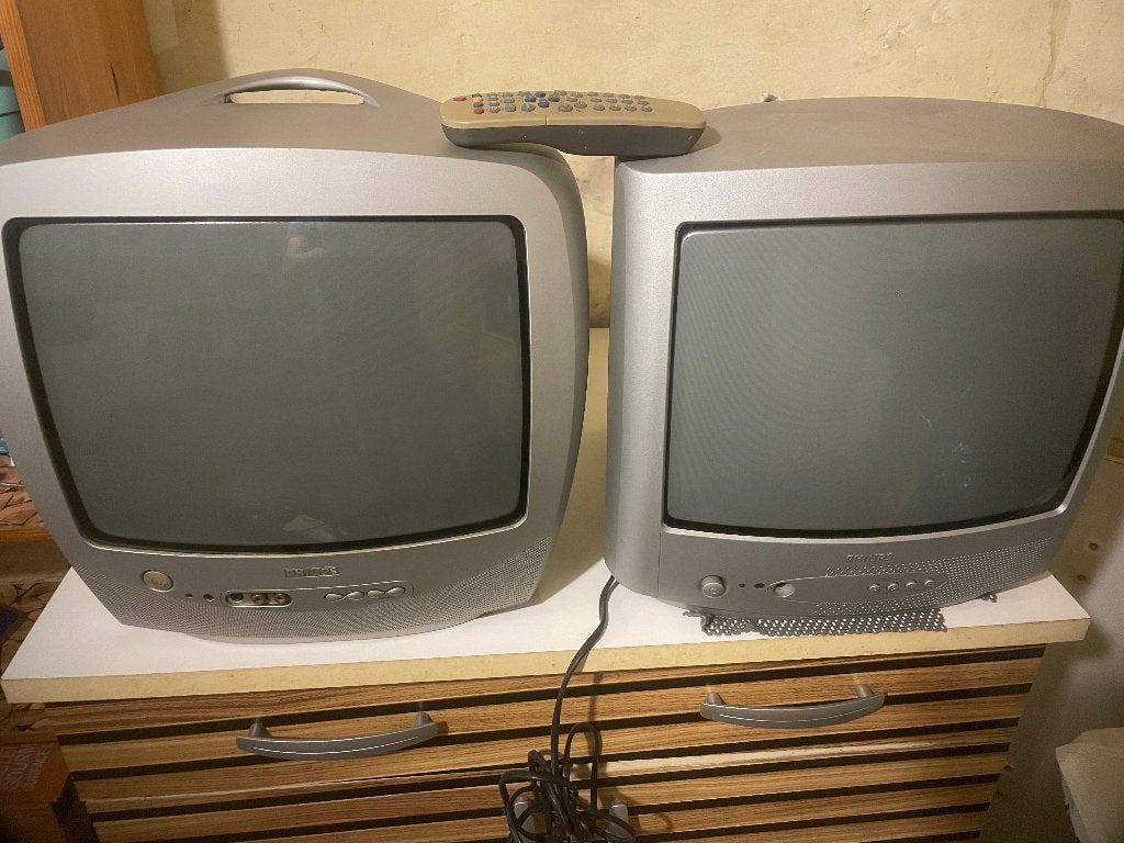 2  TV  CATHODIQUE COULEUR, TV, Hi-fi & Vidéo, Télévisions, Enlèvement, Utilisé, Philips