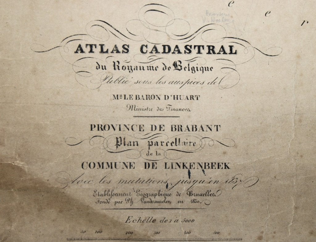 oude kaart van Linkebeek, Ph. Vandermaelen, 19de eeuw, Ophalen