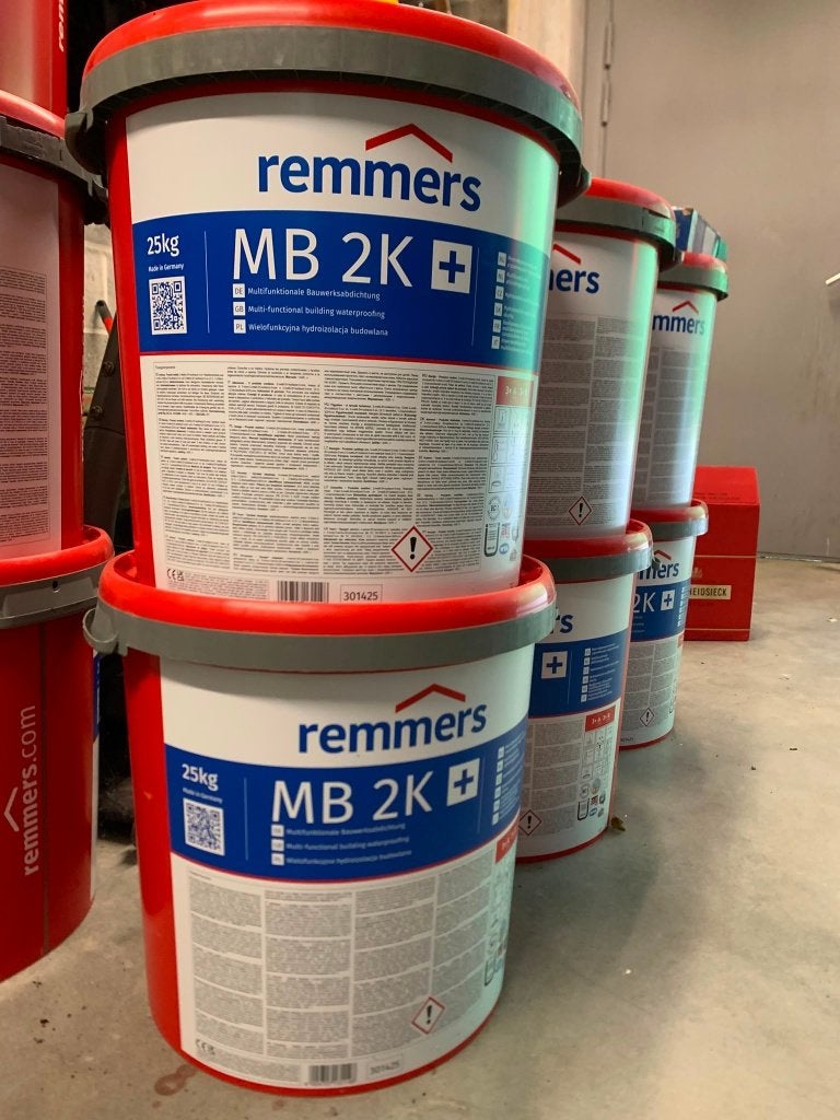 Remmers MB 2K Plus - 25kg - waterdichte coating, Doe-het-zelf en Bouw, Isolatie en Afdichting, Nieuw, Overige materialen, Minder dan 4 cm