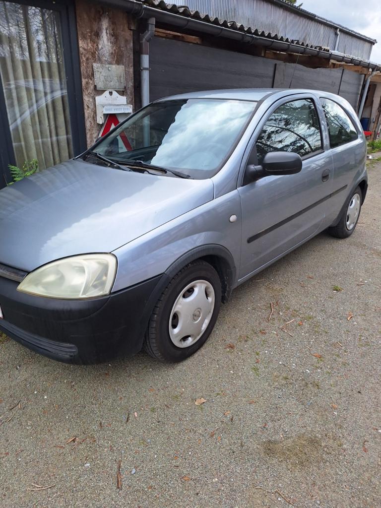 Opel corsa 1.0 benzine inschrijving klaar!, Auto's, Opel, Voorwielaandrijving, Stof, Blauw, Grijs