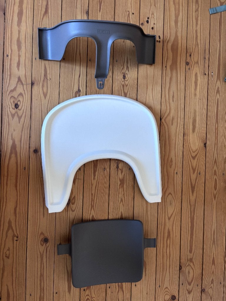 Stokke Tripp Trapp babyset + eetplankje, Kinderen en Baby's, Ophalen, Gebruikt