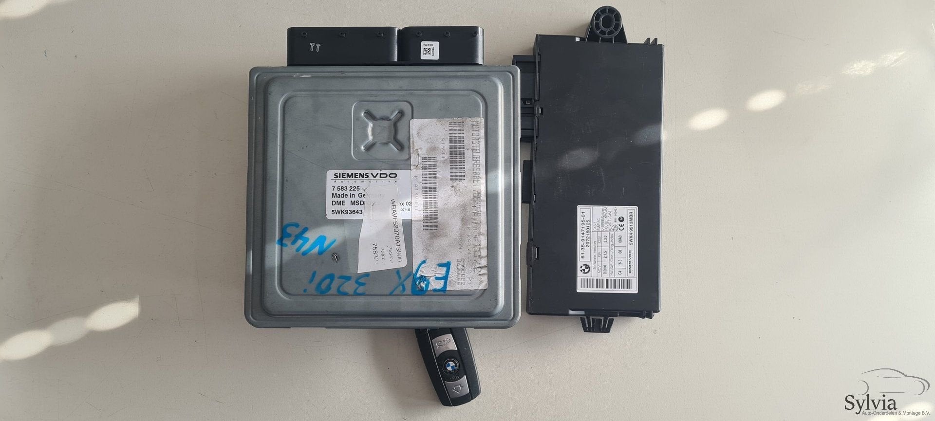 Startset Contactslot +ECU BMW 3 Serie 318i E90 E91 N43  7583, Auto-onderdelen, Gebruikt, -, -, Ophalen of Verzenden