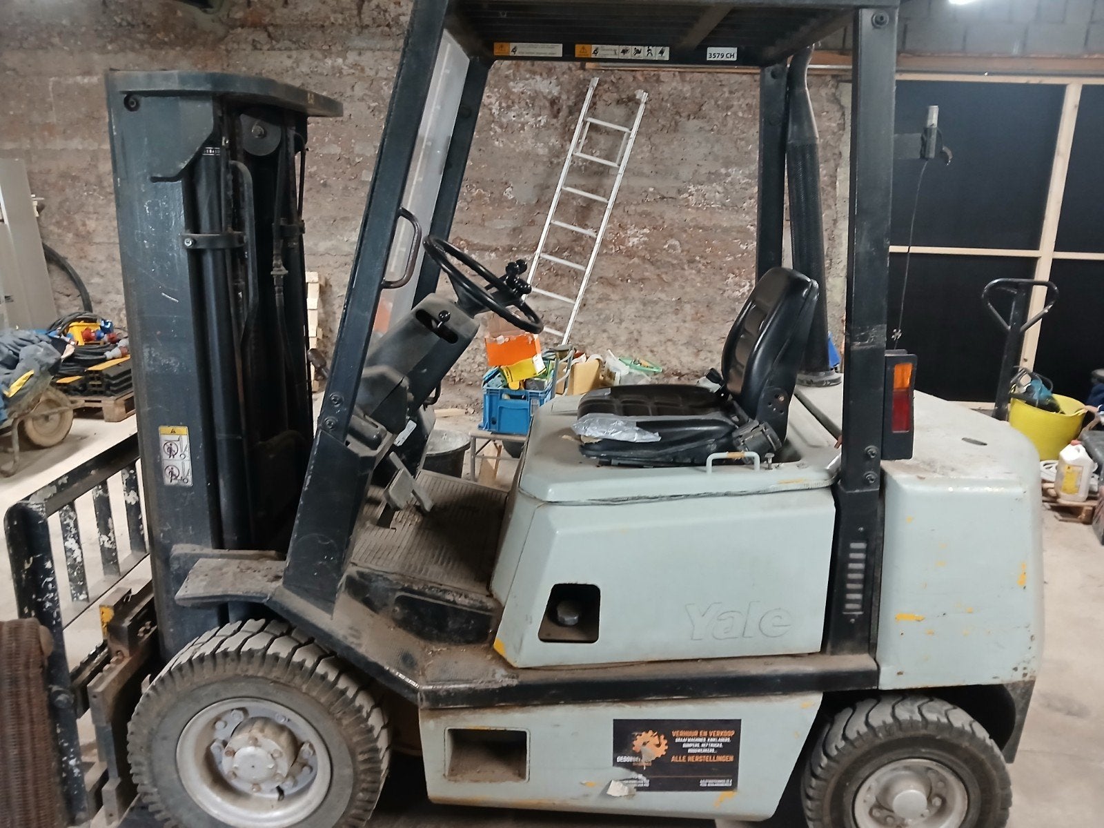 heftruck merk Yale, Zakelijke goederen, Machines en Bouw | Heftrucks en Intern transport, Ophalen, Diesel, 2000 tot 3000 kg, Heftruck