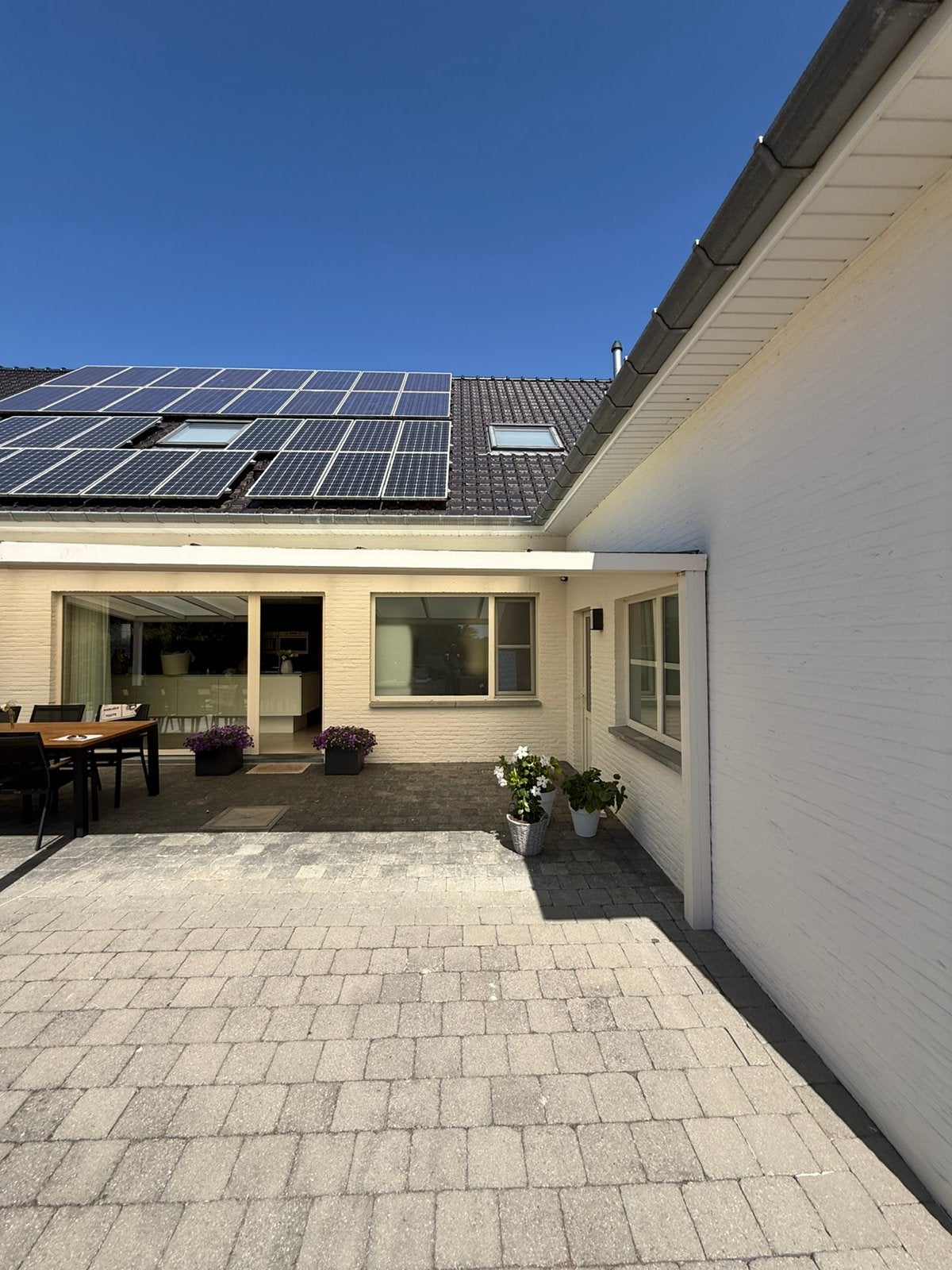 Aluminium terrasoverkapping, Ophalen