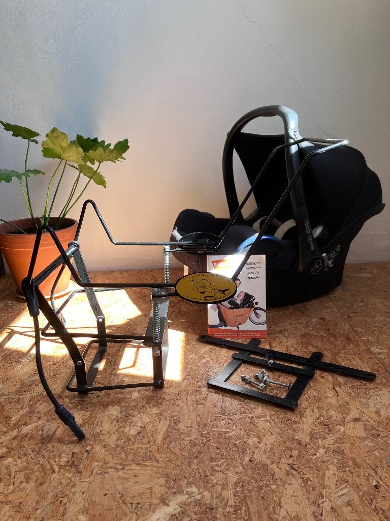 Steco Baby Mee + Maxicosi, Vélos & Vélomoteurs, Accessoires vélo | Sièges de vélo, Utilisé, Siège avant, 0 à 13 kg, Enlèvement