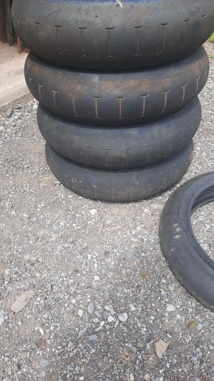 Lot de pneus utilisés Metzeller piste supermotard, Motoren, Ophalen