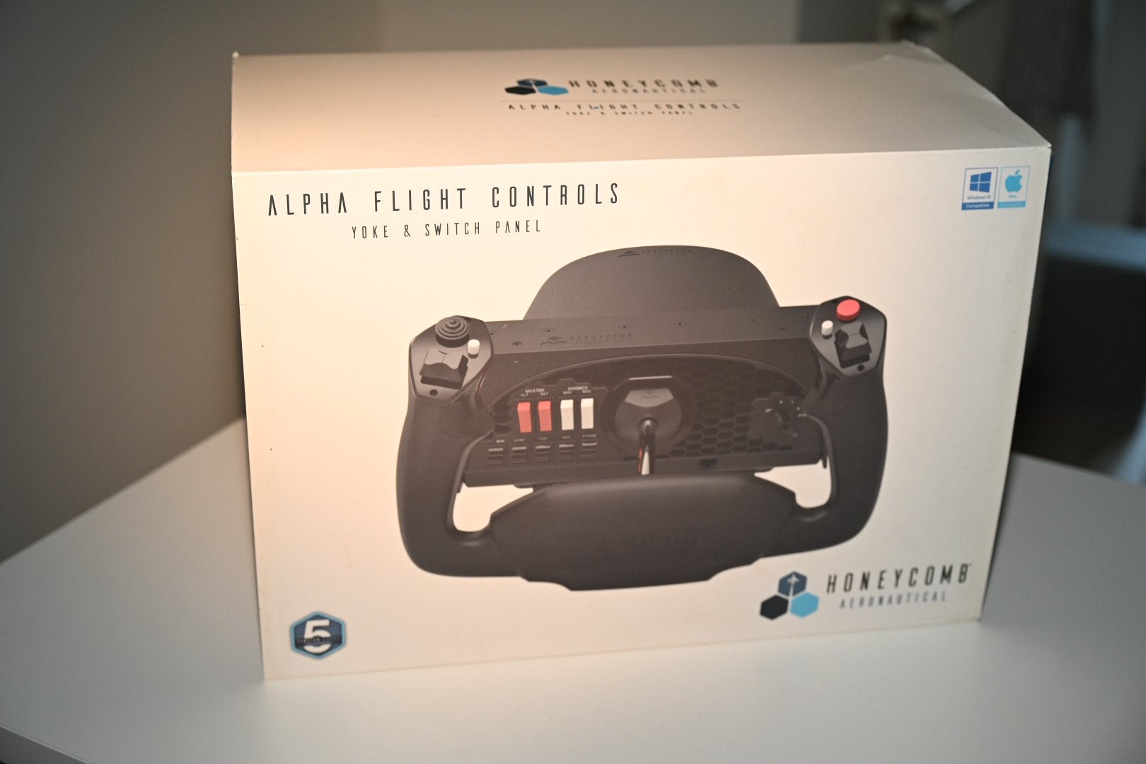 Flight sim yoke - honeycomb alpha, Computers en Software, Ophalen of Verzenden, Gebruikt