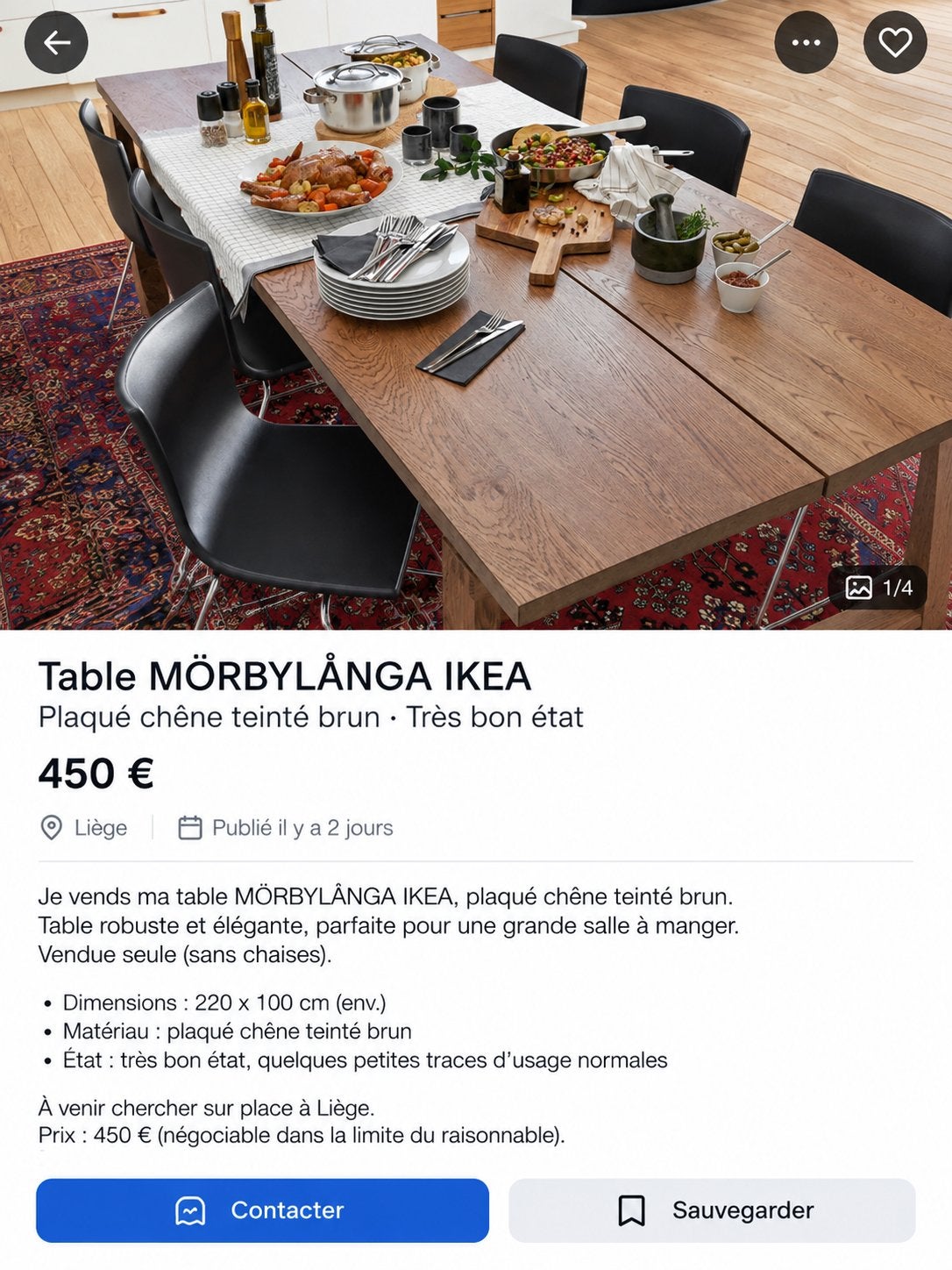 table à manger IKEA