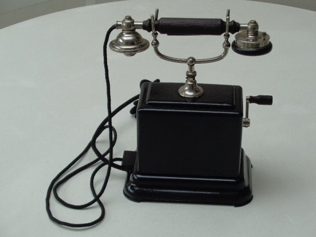 Oude Telefoon met Zwengel ERICSSON Zweden uit 1920, Télécoms, Téléphones fixes | Filaires, Enlèvement ou Envoi, Utilisé