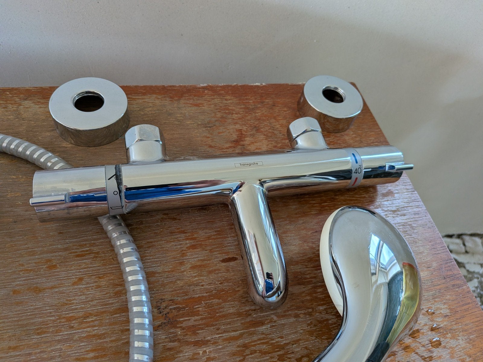 Robinet de bain et tuyau de douche Hansgrohe, Enlèvement, Baignoire