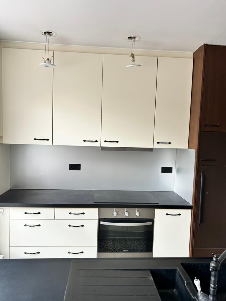 Keuken met toestellen, Huis en Inrichting, Ophalen, Gebruikt, Hout, Met kookeiland
