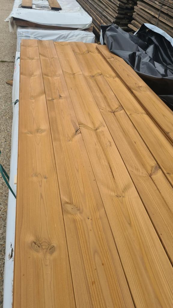 THERMOWOOD VUREN BLOKPROFIEL MET TAND EN GROEF, Doe-het-zelf en Bouw, Ophalen, Vuren