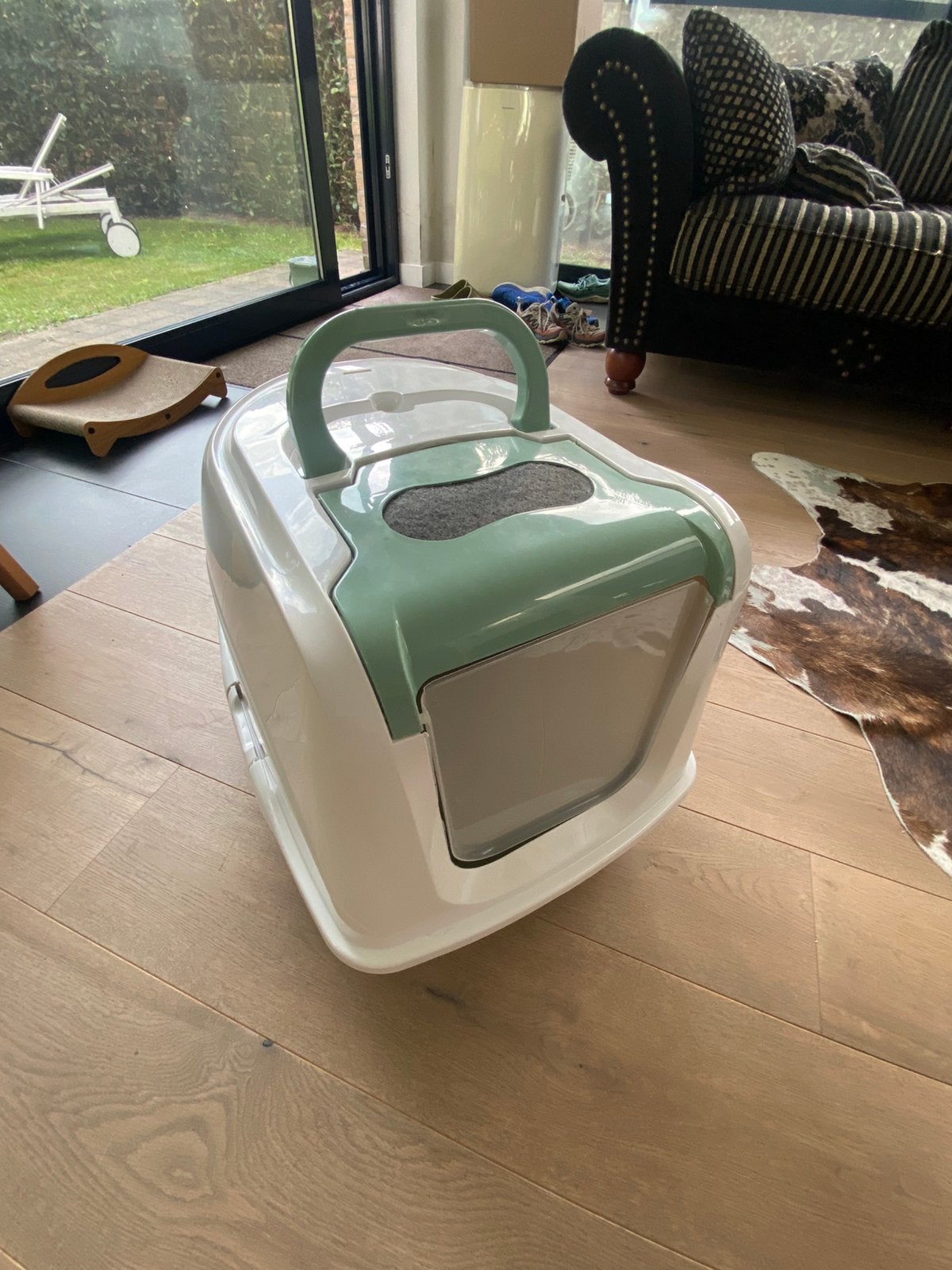 Moderna kattenbak Jumbo met deksel, Dieren en Toebehoren, Ophalen of Verzenden, Zo goed als nieuw, Gesloten
